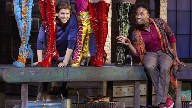 Stark Sands and Billy Porter in Kinky Boots at Bank of America Theatre