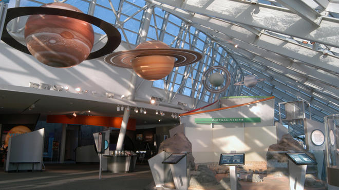Travel through space at the Adler Planetarium.