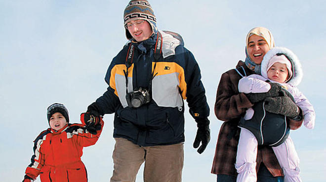 S'NO PROBLEM Families at the CPD's Polar Adventure Days agree: It's gotta be the shoes.