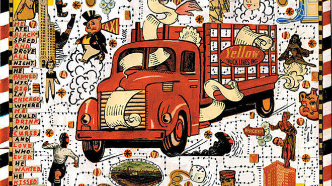 Tony Fitzpatrick, Chicago Truck (detail), 2006.