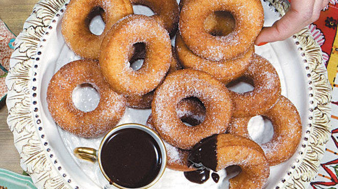 The doughnuts at Mindy's Hot Chocolate