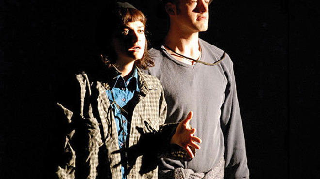 HARD-KNOCK LIFE Hawkins, left, and Livingston contemplate the void.