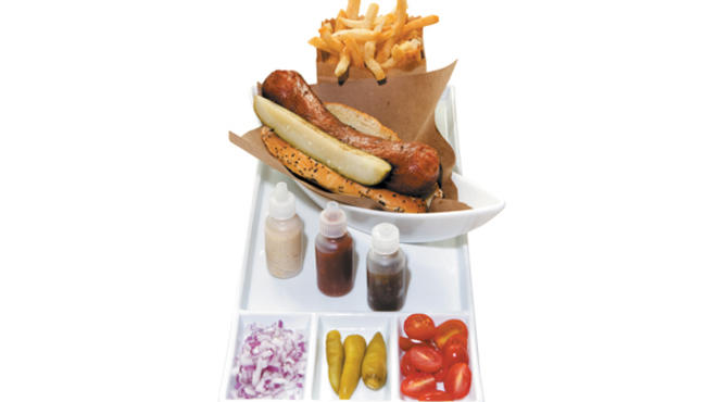 Hot dog at the Four Seasons