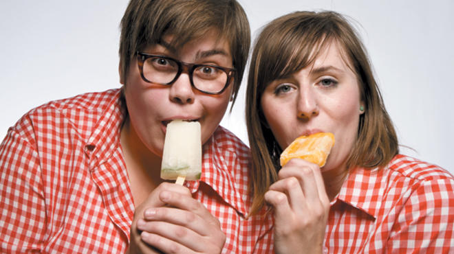 ICE QUEENS With a lot of hard work and a good deep freezer, Wolferman (left) and Nolley hope to take Chicago's frozen dessert throne.