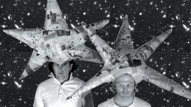 Tyler Myers and Stephen Fiehn in the 2007 Cupola Bobber piece The Man Who Pictured Space from His Apartment