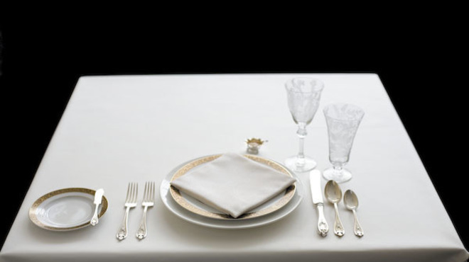 Table setting at Next