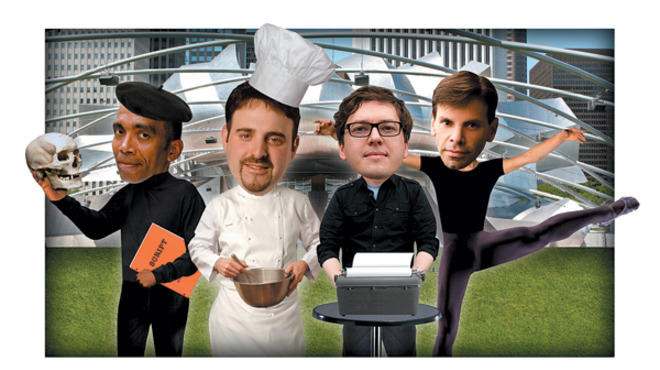 From left to right: Timothy Douglas, Michael Taus, Jason Bitner and Ron De Jesus