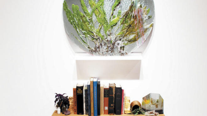 "Heidi Norton: Not To See the Sun" at ebersmoore.Norton exhibited her photographs alongside glass and wax sculptures containing plants in this show exploring perception and decay.