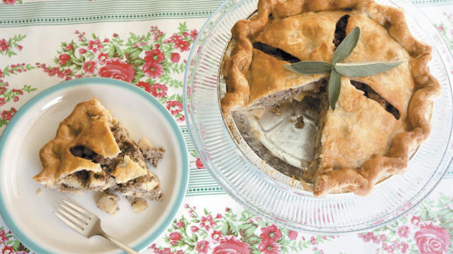 Hoosier Momma Pie Co. Pork Apple Sage savory pie.