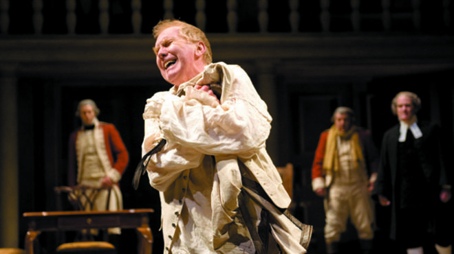 Harry Groener in The Madness of George III at Chicago Shakespeare Theater