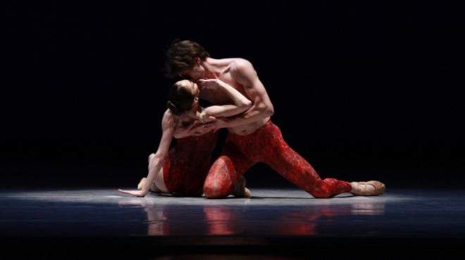 Joffrey Ballet dancers Victoria Jaiani and Temur Suluashvili in Yuri Possokhov's Bells