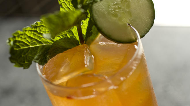 Pimm's Cup at NoMI Lounge
