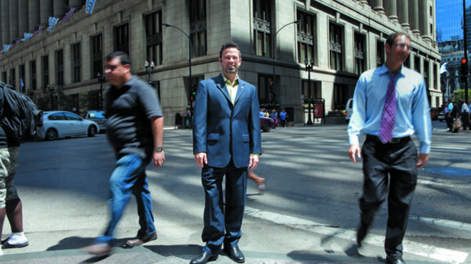 Gabe Klein in front of City Hall