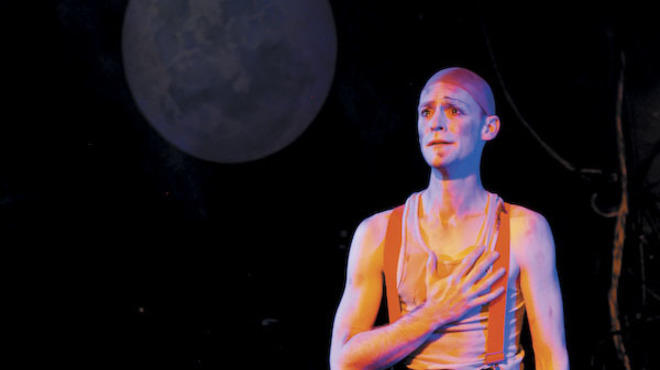 Ryan Walters in Burning Bluebeard at the Neo-Futurists