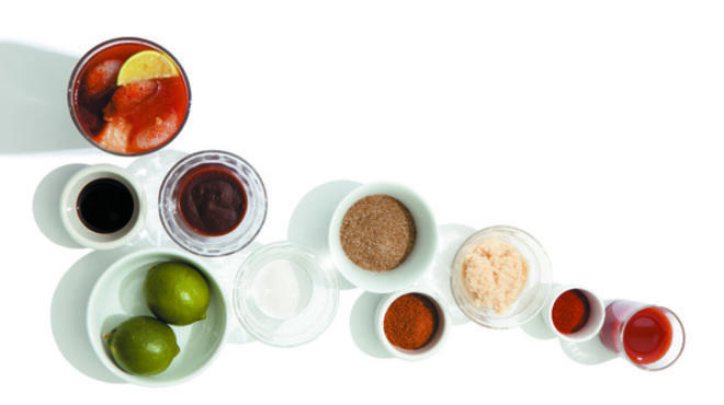 Ingredients for Bloody Mary
