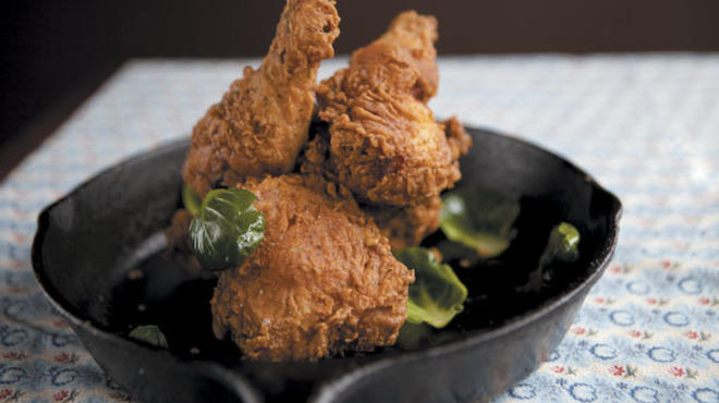 Fried chicken at Brown Trout