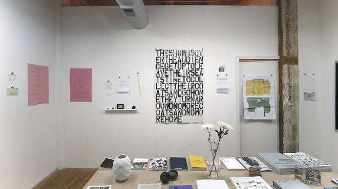 Installation view of "Twice Removed" at Golden Age, 2011.