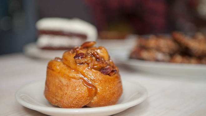 Cinnamon-pecan sticky bun at Fort Grace Local