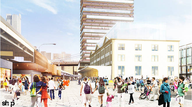 Rendering of the South Street Seaport's Pier 17