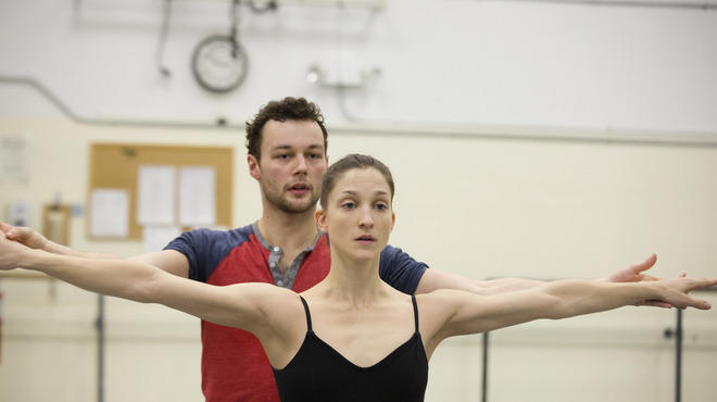 Liam Scarlett rehearses with New York City Ballet