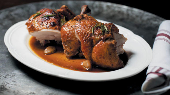 Roast chicken at Bavette's