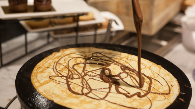 Nutella crepe at Nutella in Eataly