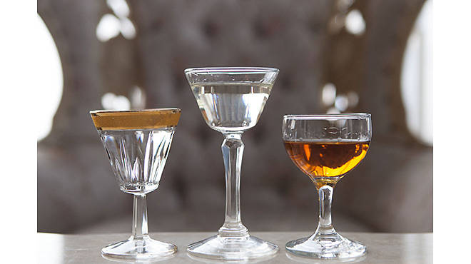 From left to right: Scofflaw Old Tom Gin, Letherbee Gin, and Journeyman Distillery Bilberry Black Hearts Gin.