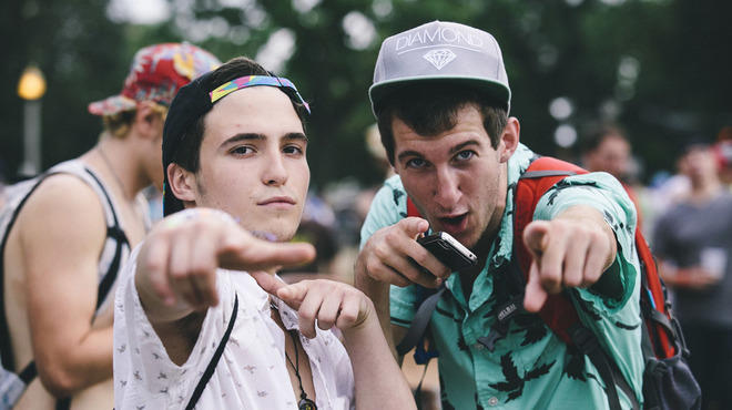 Rap fans and club kids gather in Union Park for North Coast Music Festival 2013 on Saturday August 31, 2013.