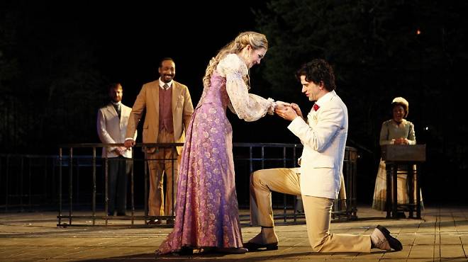 Lily Rabe and Hamish Linklater in The Merchant of Venice (2010)