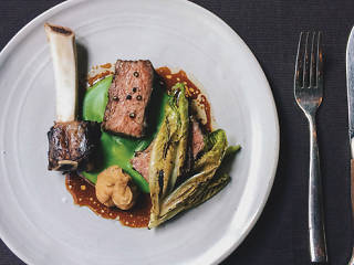 Grilled short rib at Betony