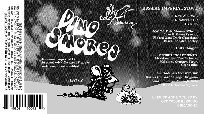 Dino S'mores is a new beer from Off Color Brewing.