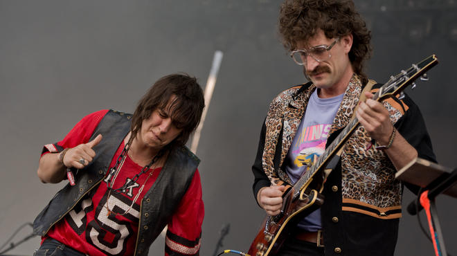 Julian Casablancas + the Voidz perform at Governors Ball on June 6, 2014.