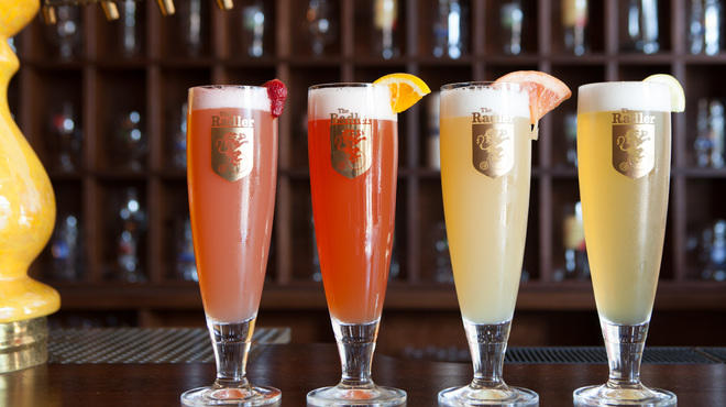 The selection of radlers at The Radler.