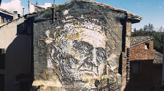 Vhils, festival Avant Garde Urbano, 2013, courtesy de l'artiste