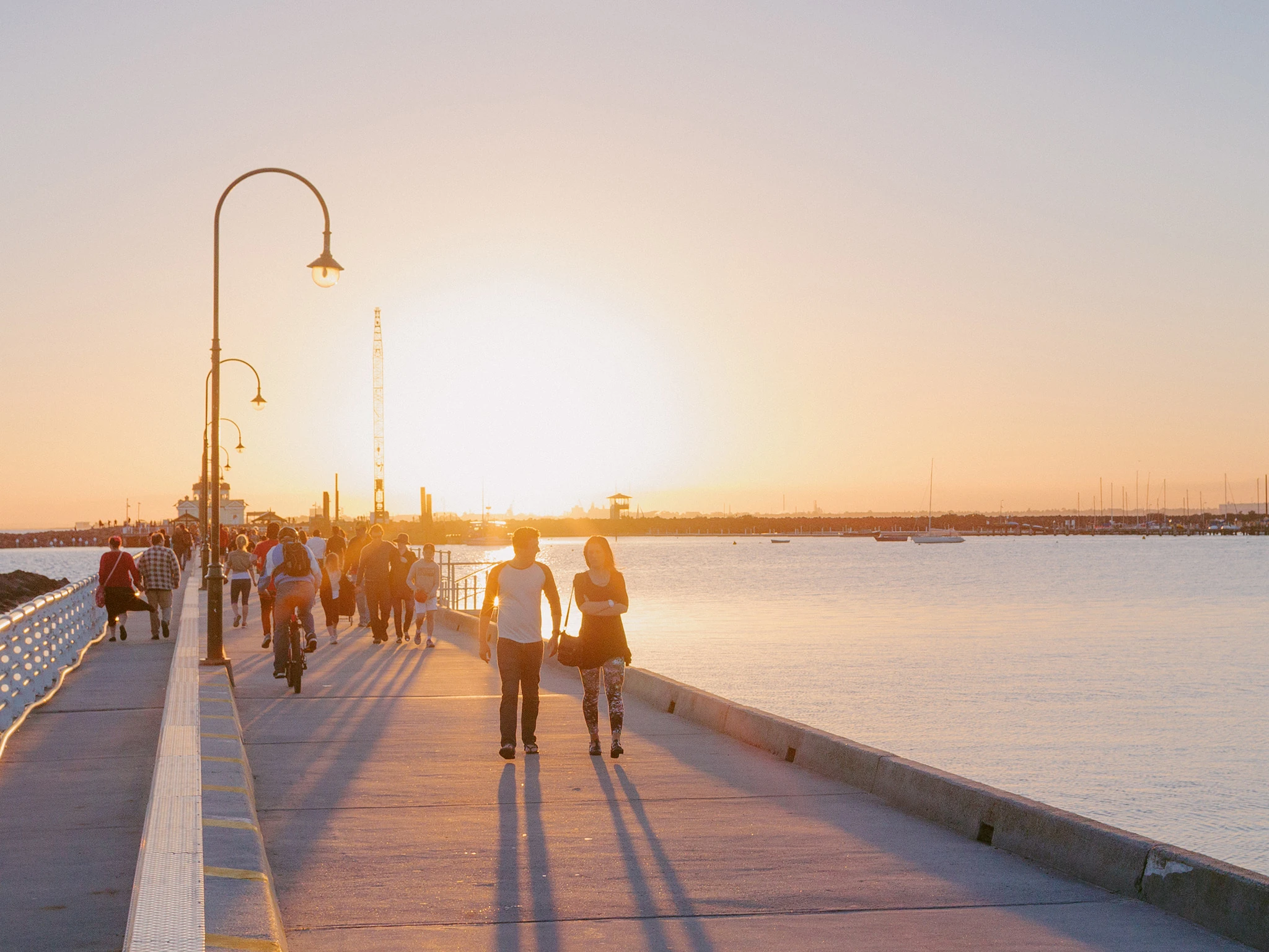 Sunset at St Kilda Pier