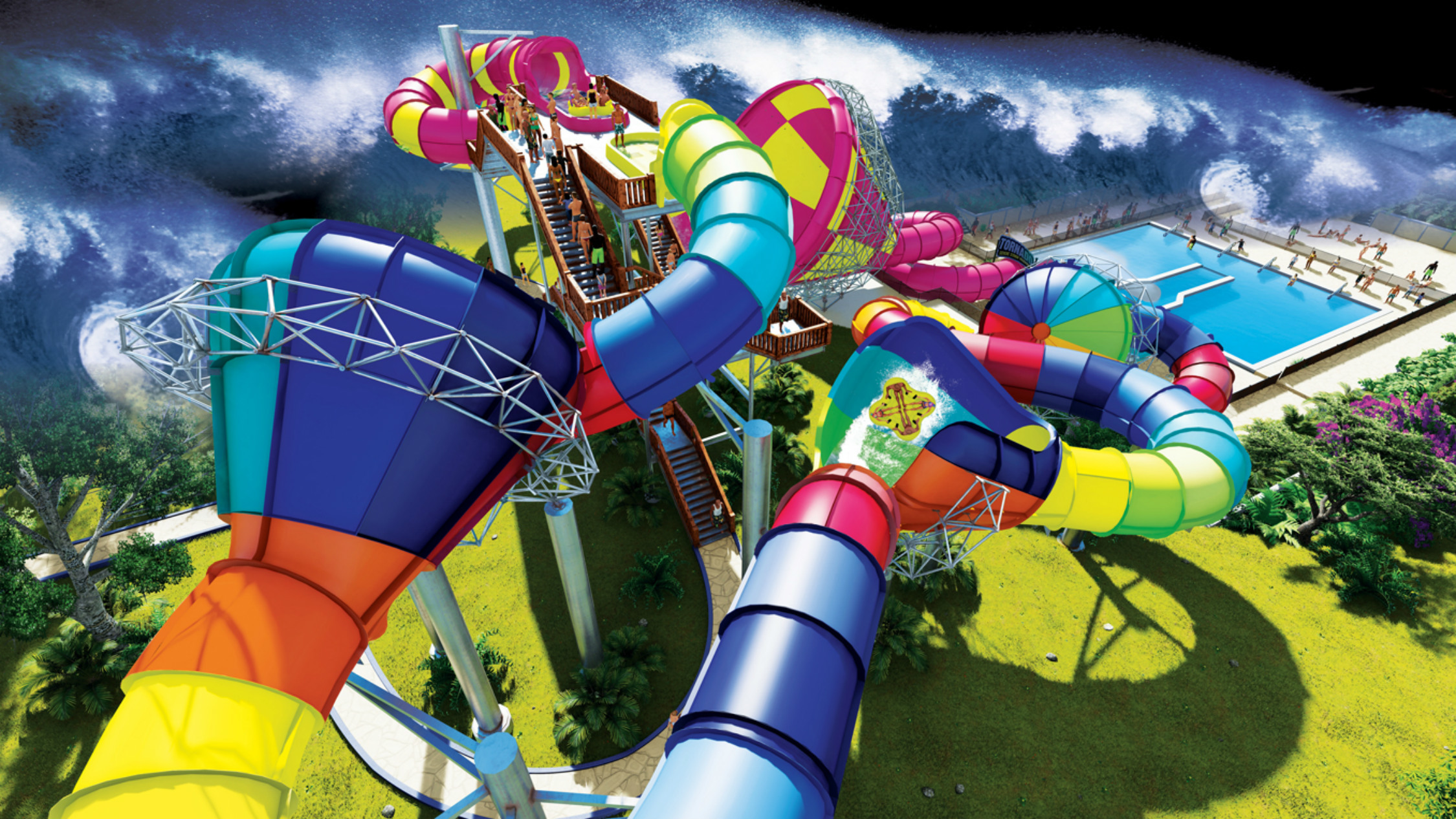 Adventure Park S New 4 Million Waterslide Is Only One Of Two In Australia