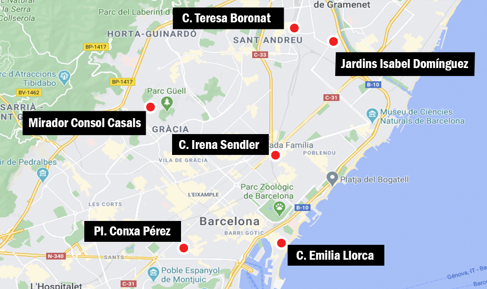 Barcelona Posa Noms De Dones A 6 Carrers Per Feminitzar La Ciutat