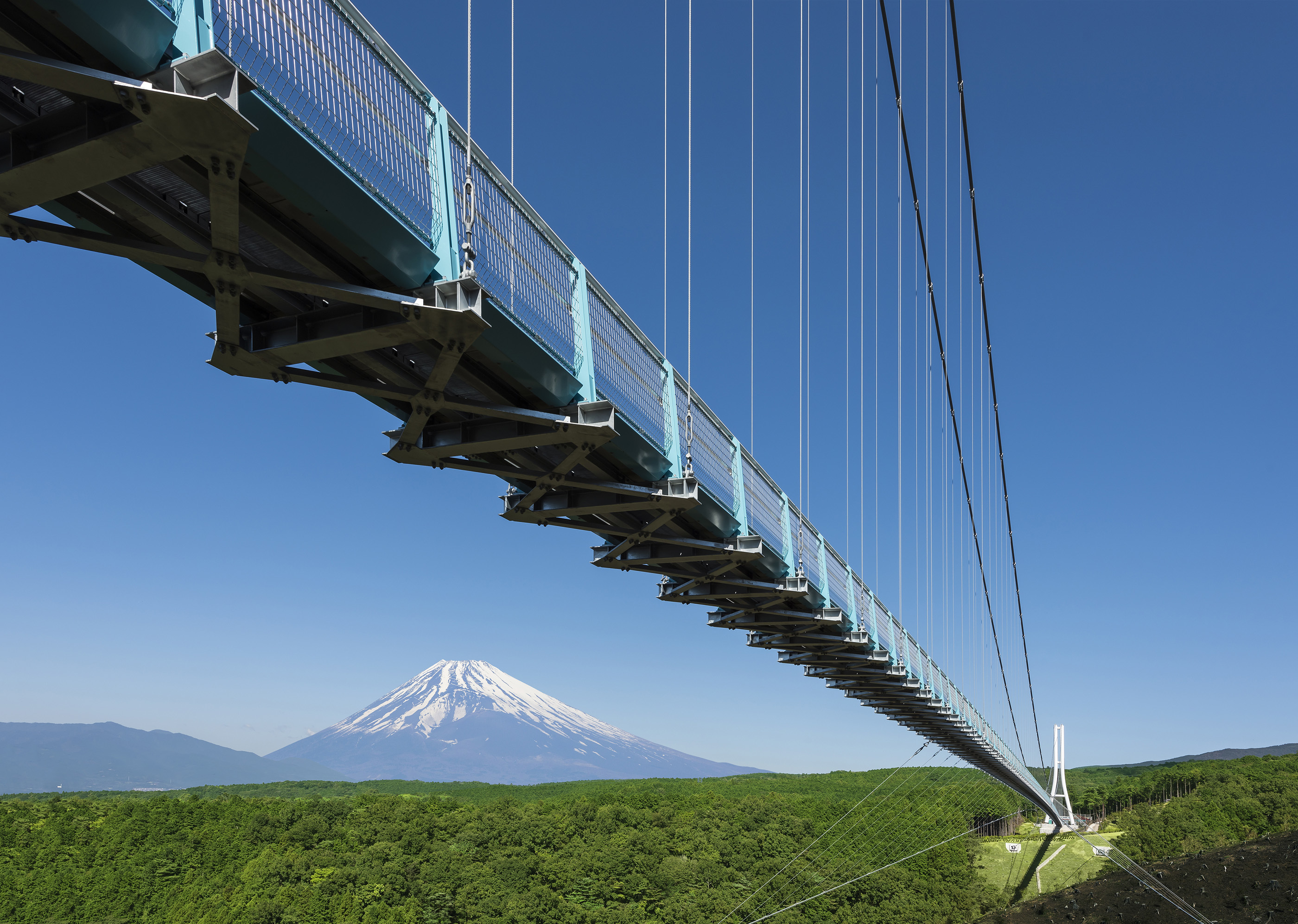 Asian style footbridges