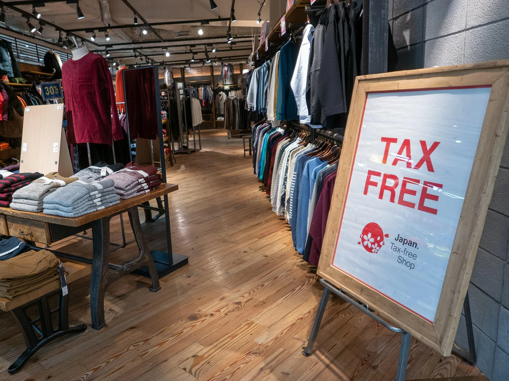 Tax-free shop in Japan