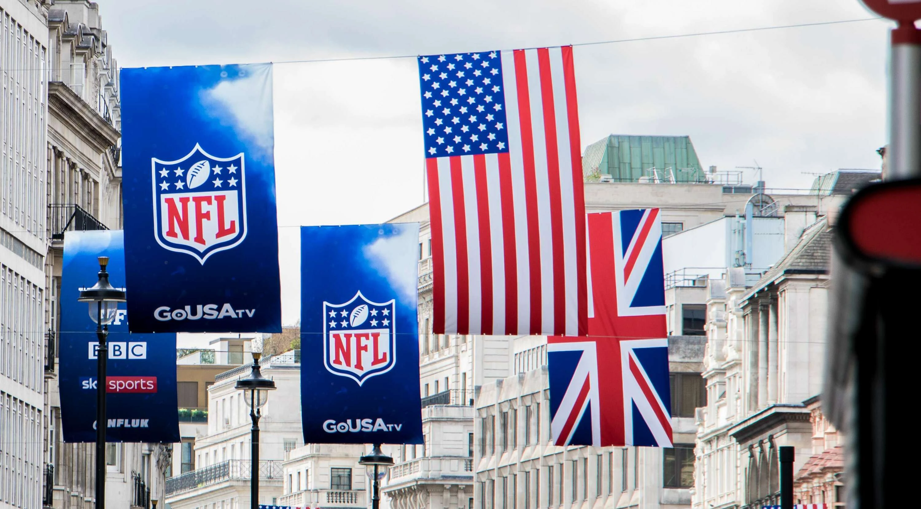 NFL flags in London