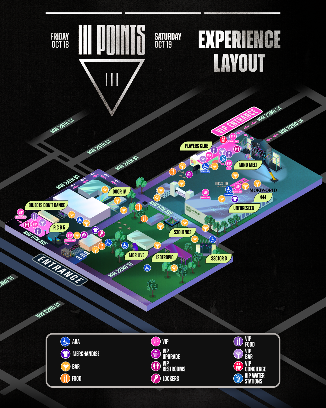 III Points Music Festival Miami 2024 Set Times Map Lineup