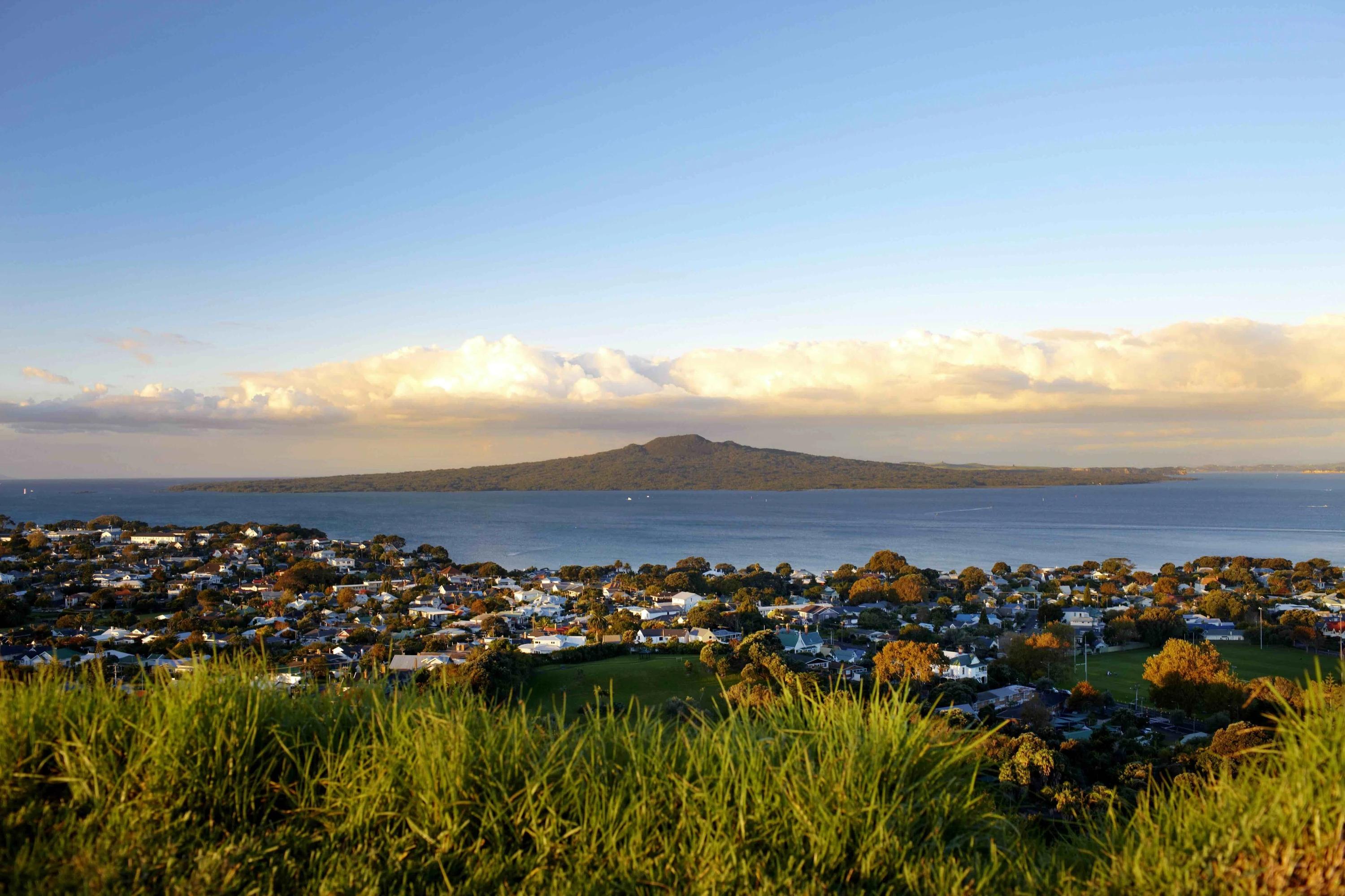 View of island over water