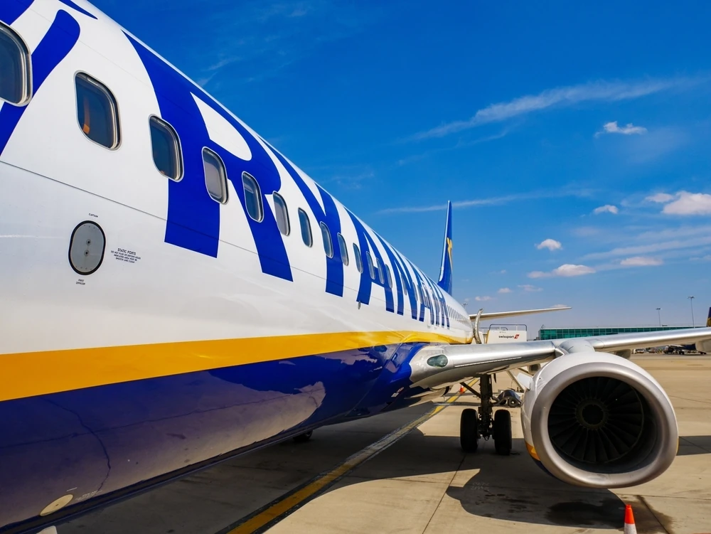 Ryanair plane at London Stansted