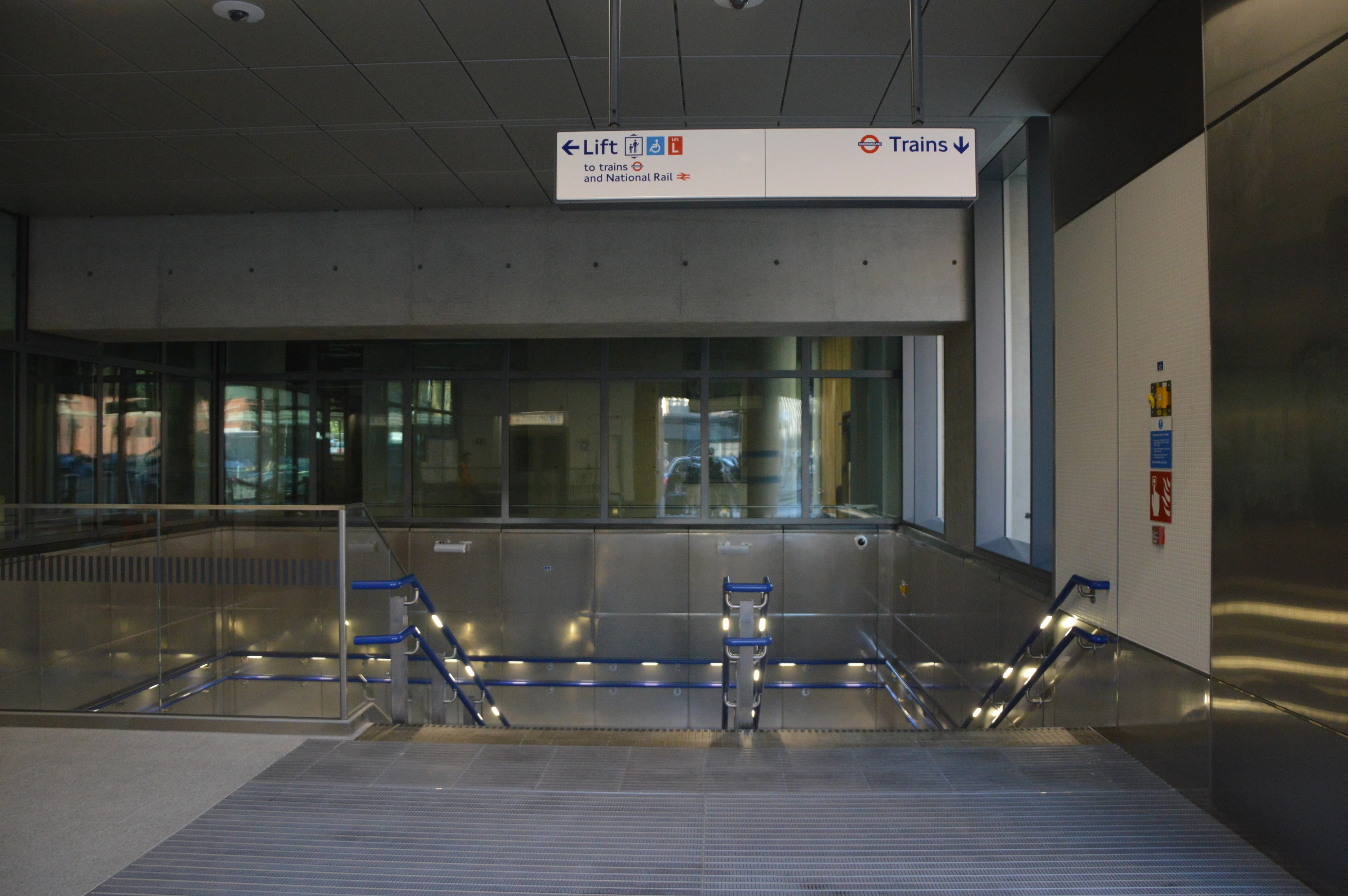Stairs at new entrance to King&rsquo;s Cross St Pancras Underground station