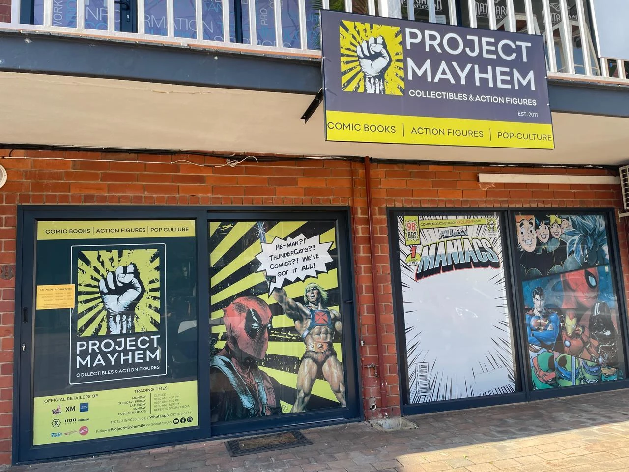 Project Mayhem is the only traditional comic book store in Durban. 