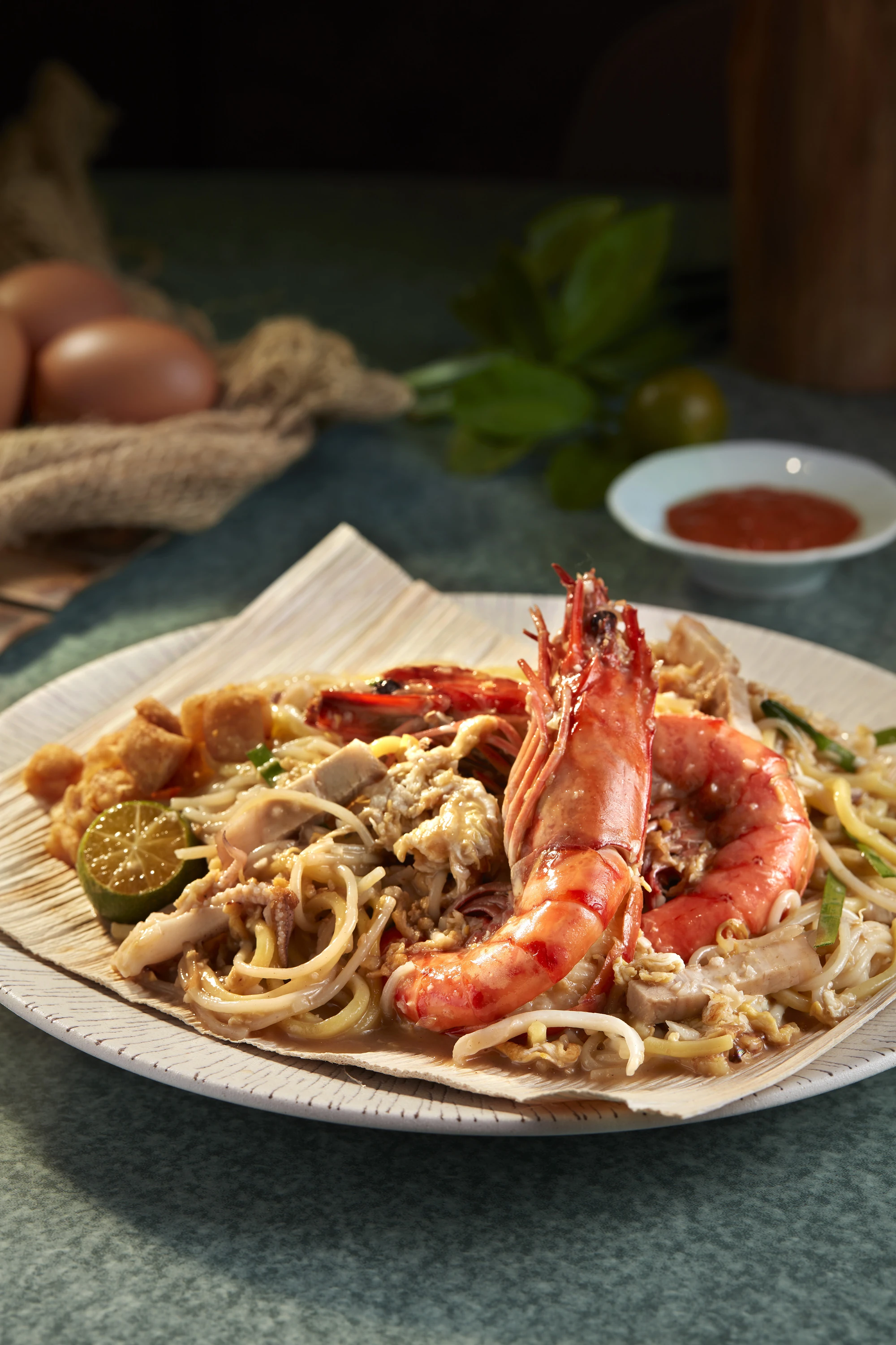 First Street Fried Prawn Noodles - Big Prawn Fried Prawn Noodles