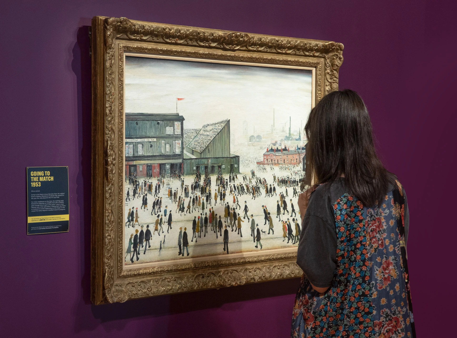 LS Lowry, &lsquo;Going to the Match, 1953&rsquo; at the Lowry, Salford