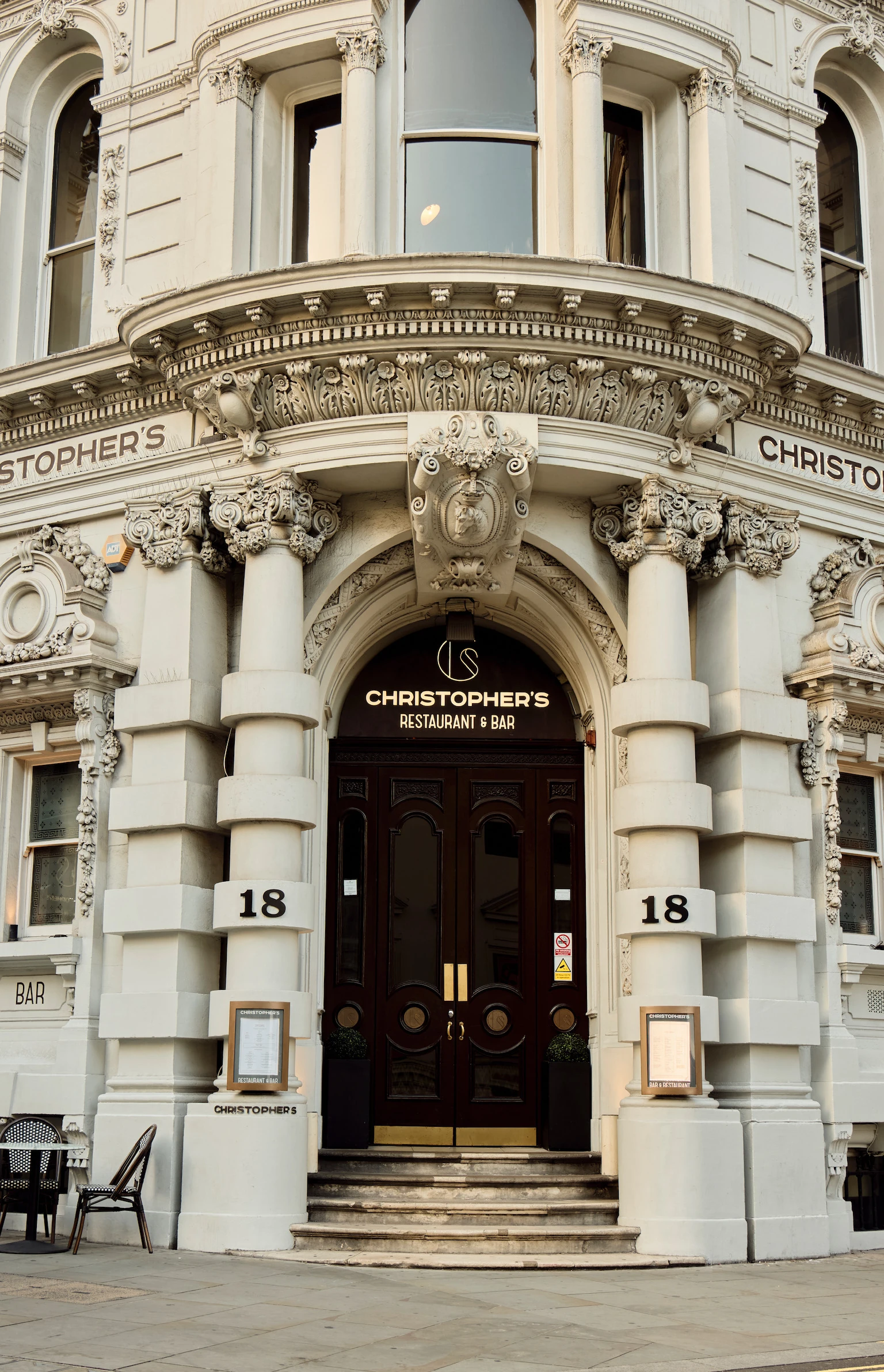 Christopher's Covent Garden entrance