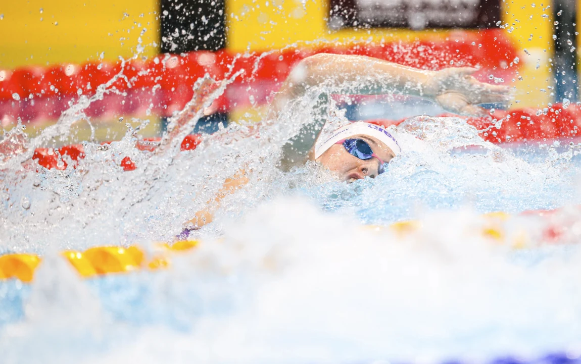 Siobhan Haughey takes gold for the women&rsquo;s 100m freestyle 