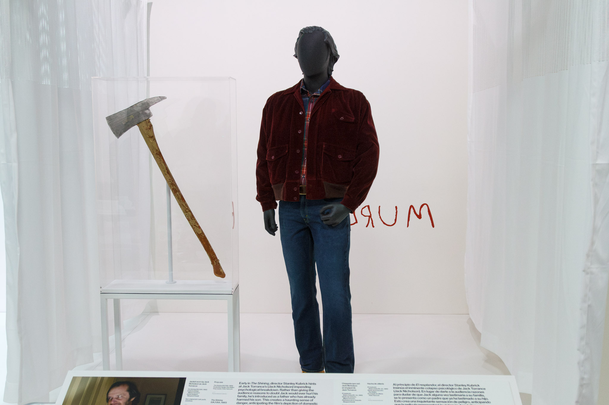 Jack Torrance costume from ‘The Shining’ at “The Horror Show” at the Academy Museum